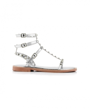 Sandales spartiates Les Tropeziennes CORALIE Ankle-strap Argent Femme|ZQXP-68973532